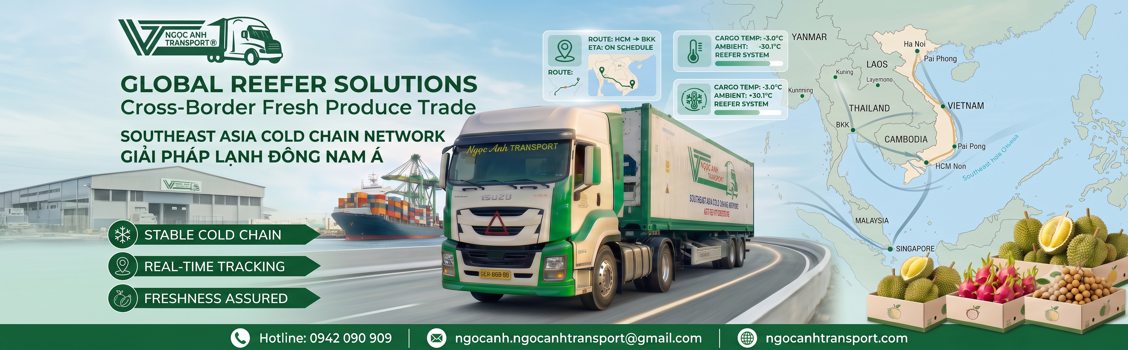 Giải pháp chuỗi lạnh Ngọc Anh Transport